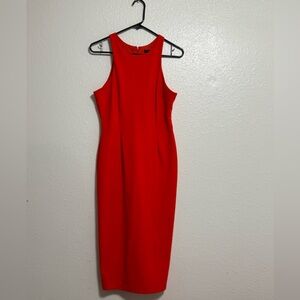 Chic Red Midi Dress
